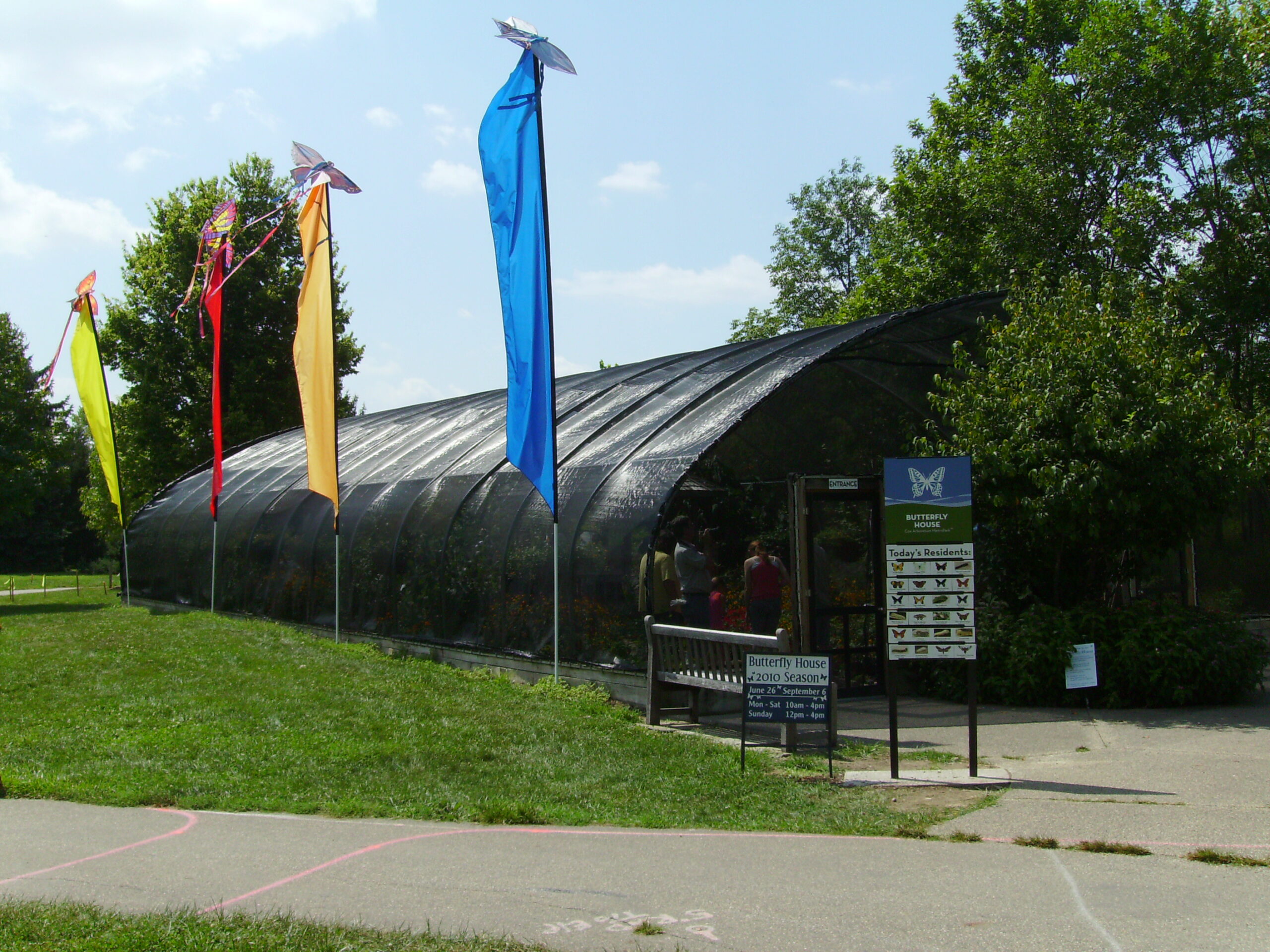 The butterfly house at Cox Arboretum and Gardens MetroPark.