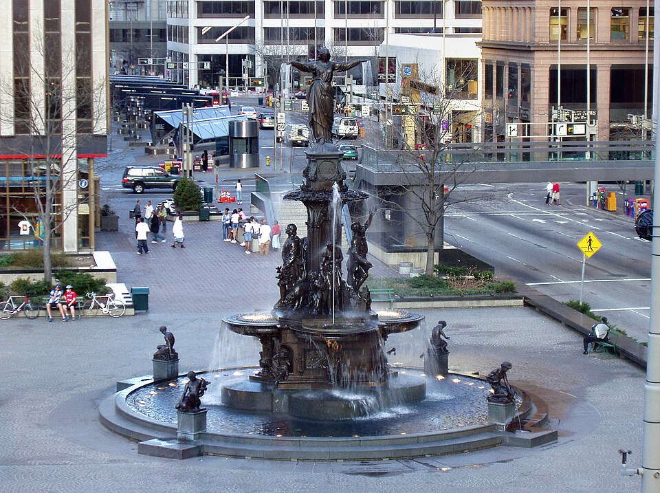 Fountain Square and Its Role in Downtown Cincinnati, Ohio