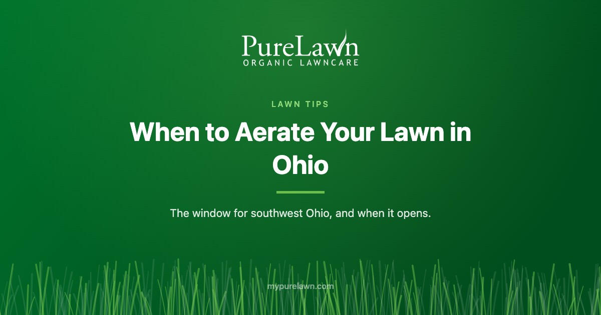 When to Aerate Your Lawn in Ohio